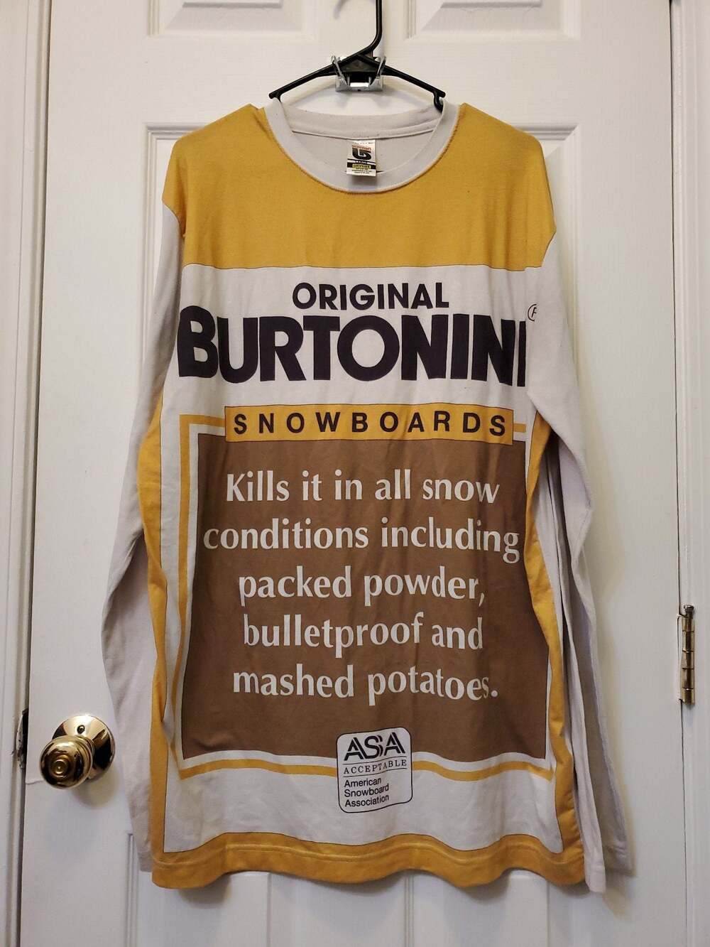 Vintage Burton Dryride Snowboard Baselayer Shirt Mens L Beer Graphic Y2K